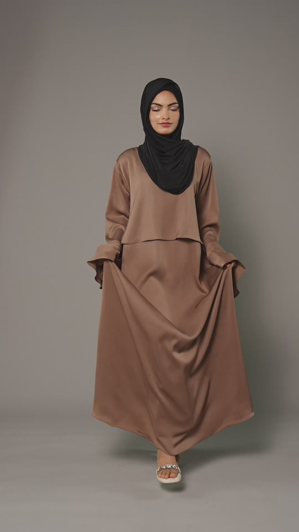 Haya Abaya kjole – Brun