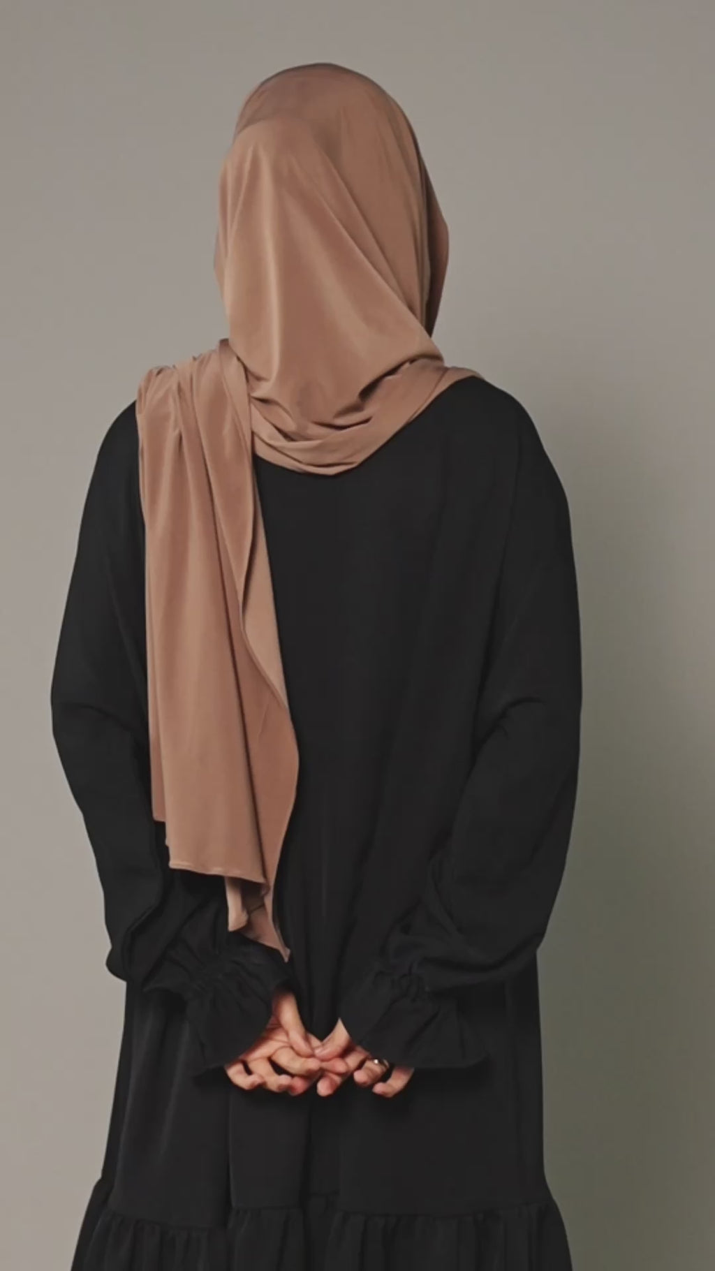Premium Jersey Hijab – Brun