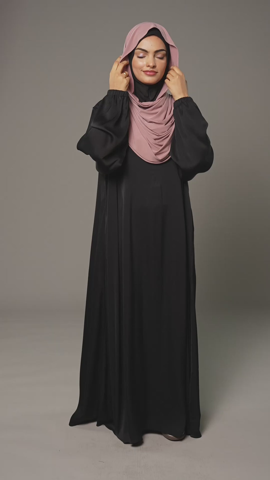 Nisa Abaya kjole – Sort