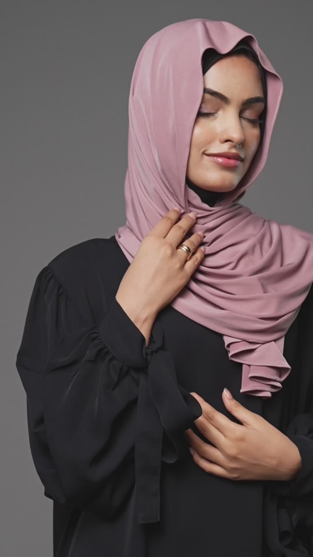 Premium Jersey Hijab – Rosa