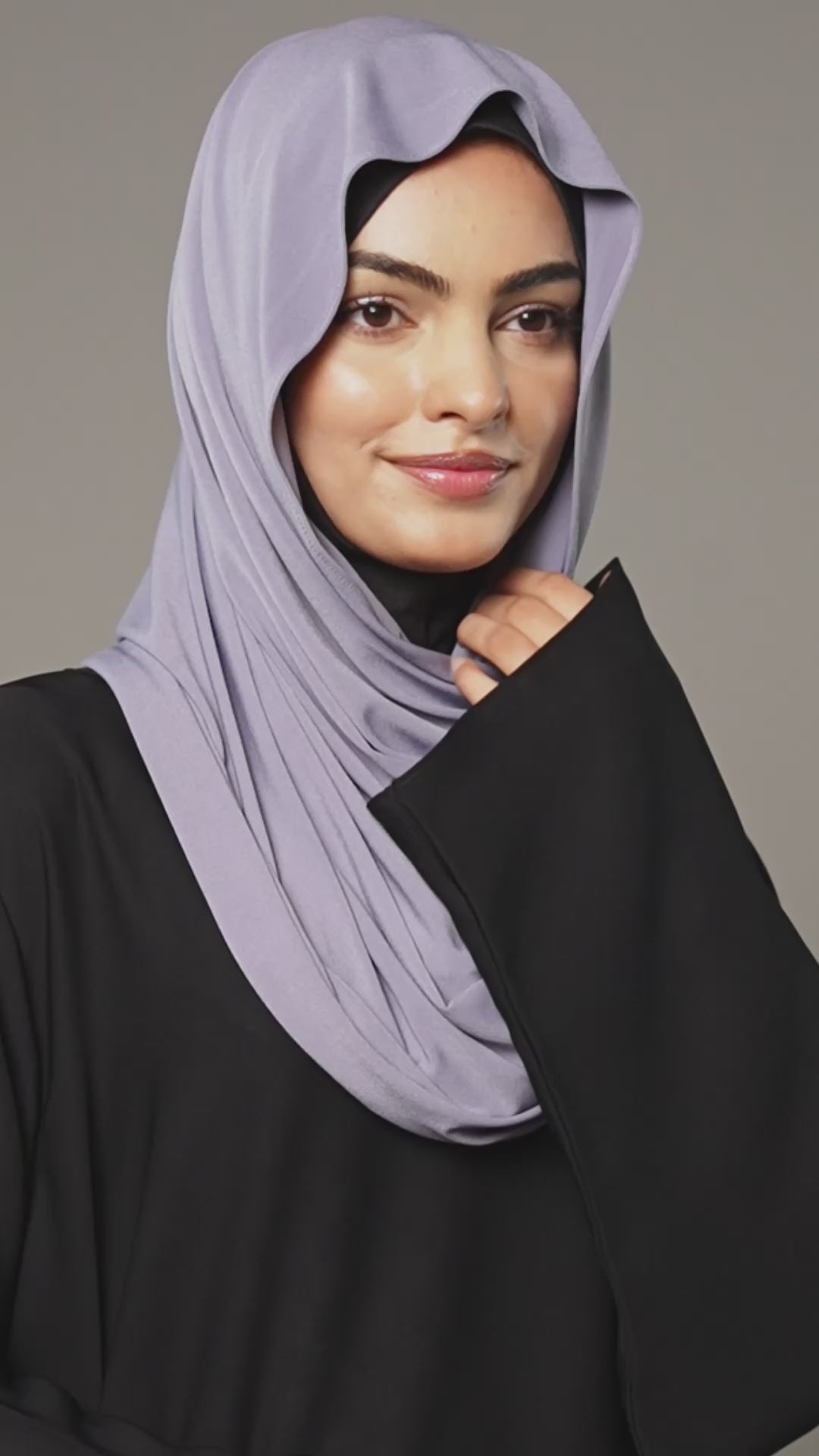 Premium Jersey Hijab – Grå