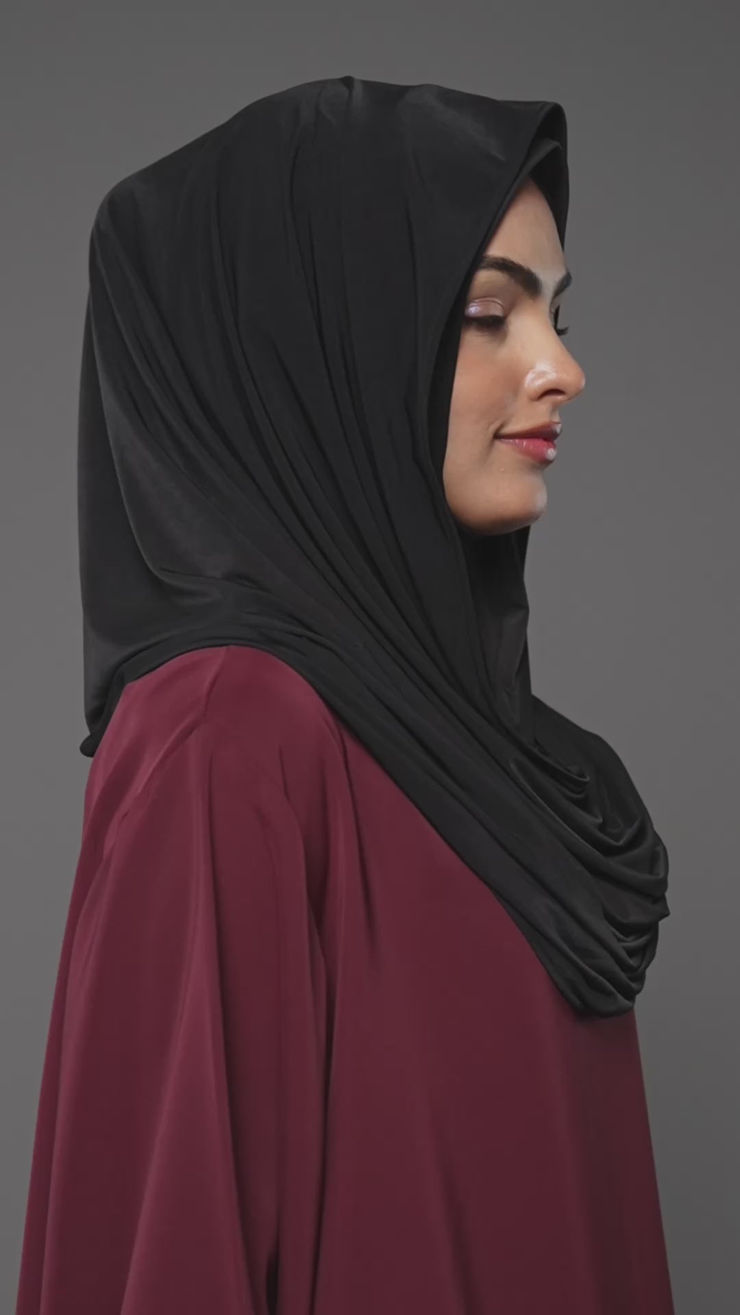 Premium Jersey Hijab – Sort