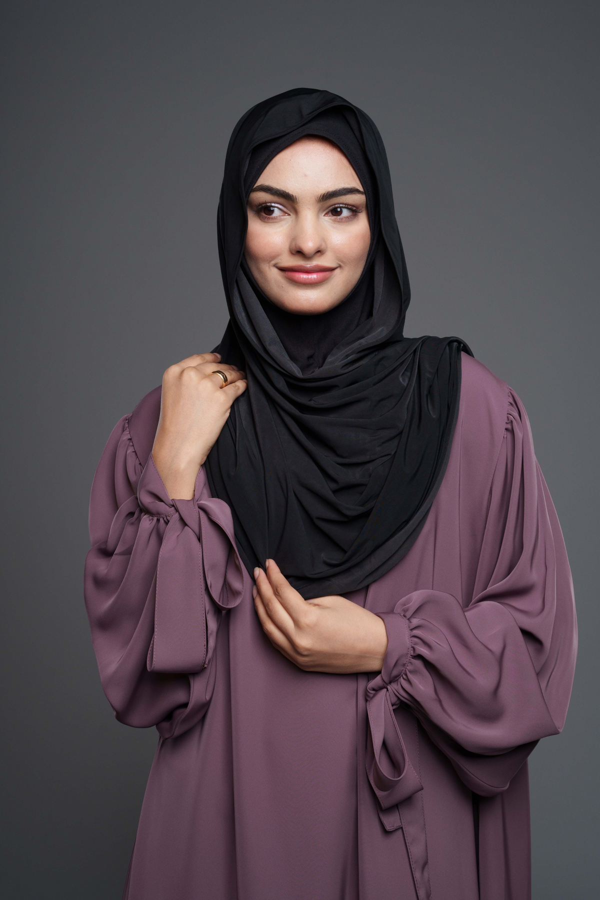 Premium Jersey Hijab – Sort