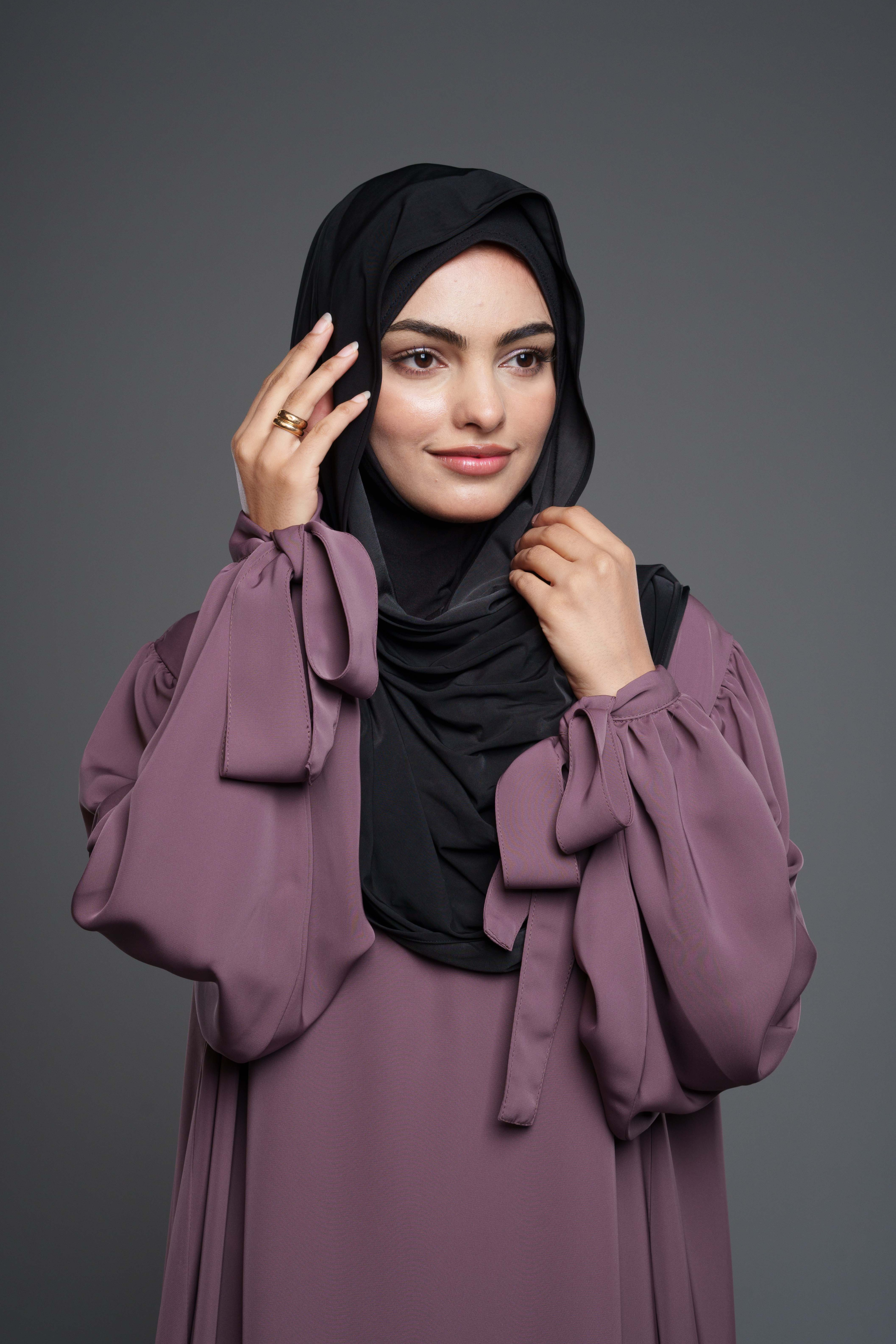 Premium Jersey Hijab – Sort