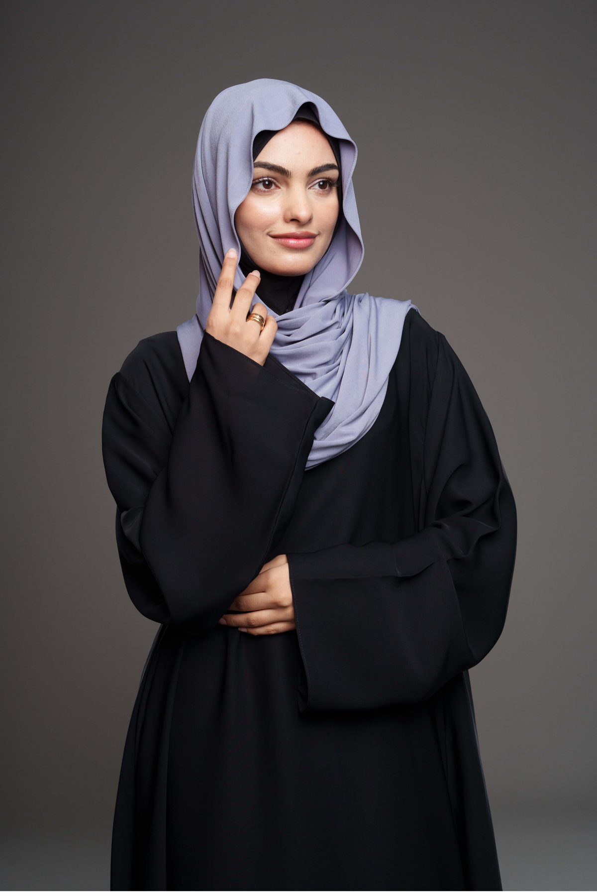 Premium Jersey Hijab – Grå