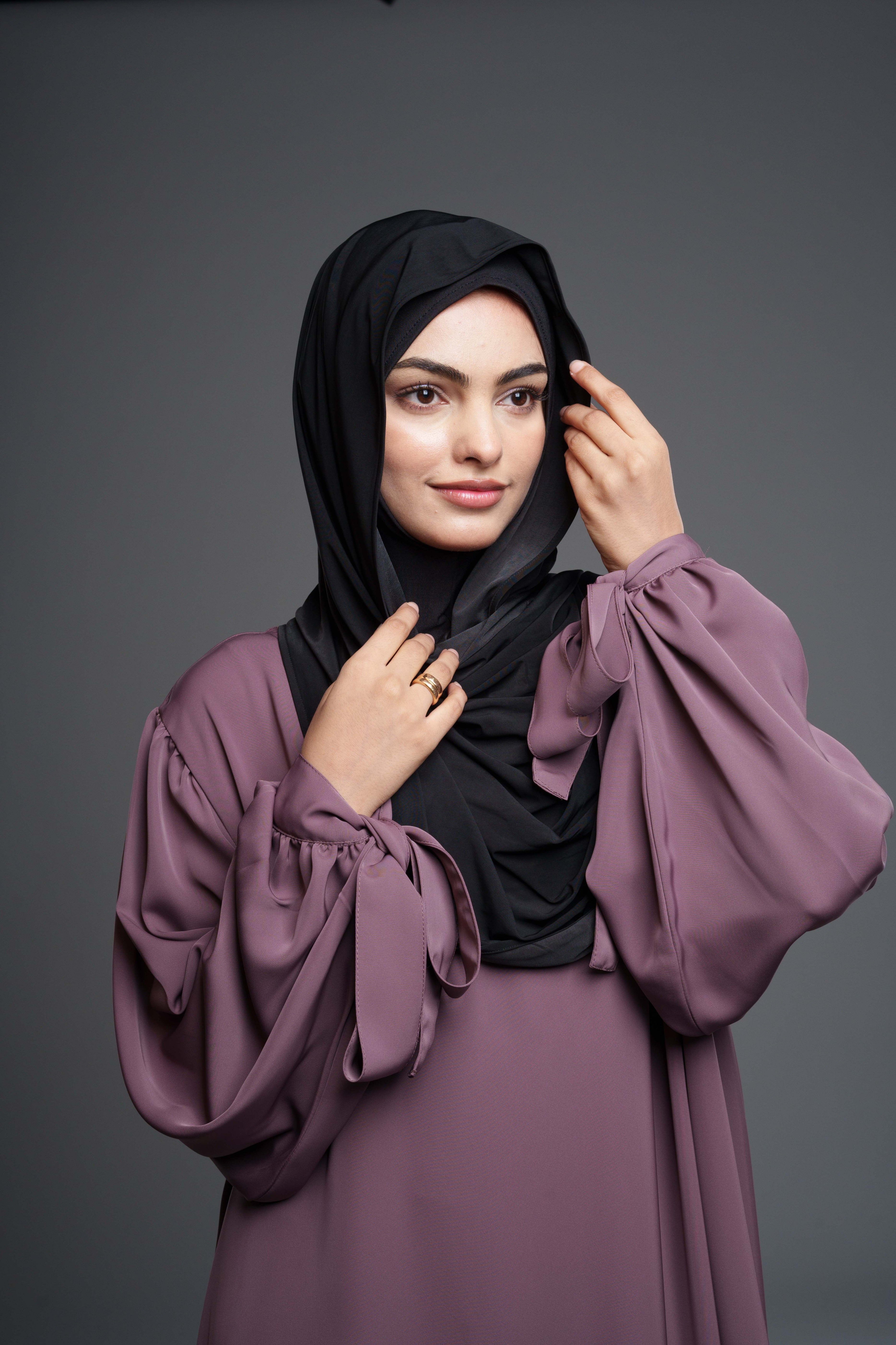Premium Jersey Hijab – Brun