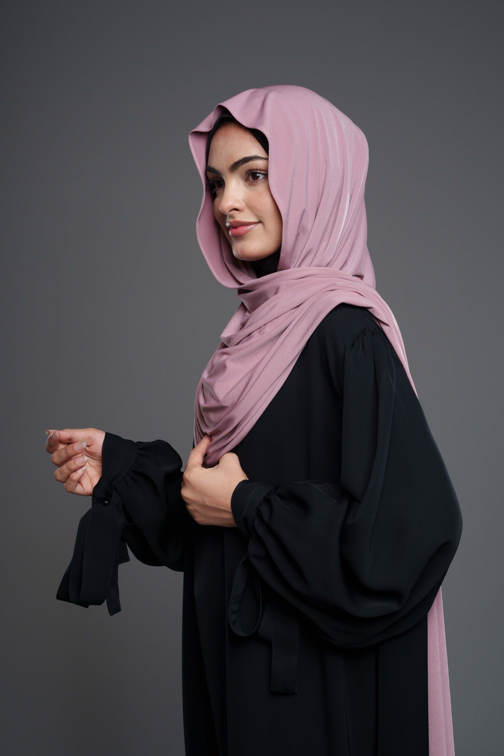 Premium Jersey Hijab – Rosa