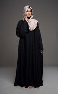 Deen 2-delt Abaya – sort