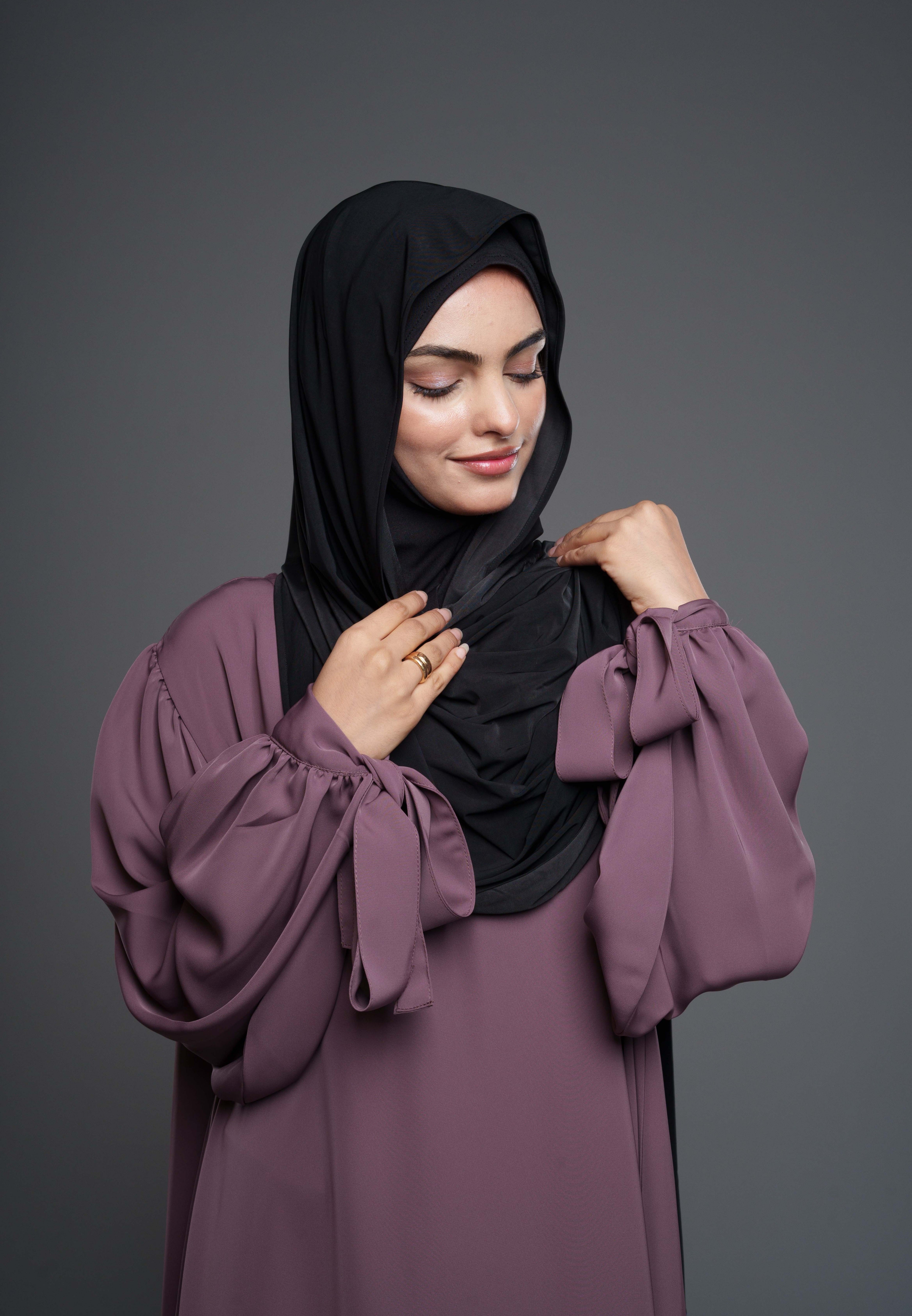 Premium Jersey Hijab – Sort