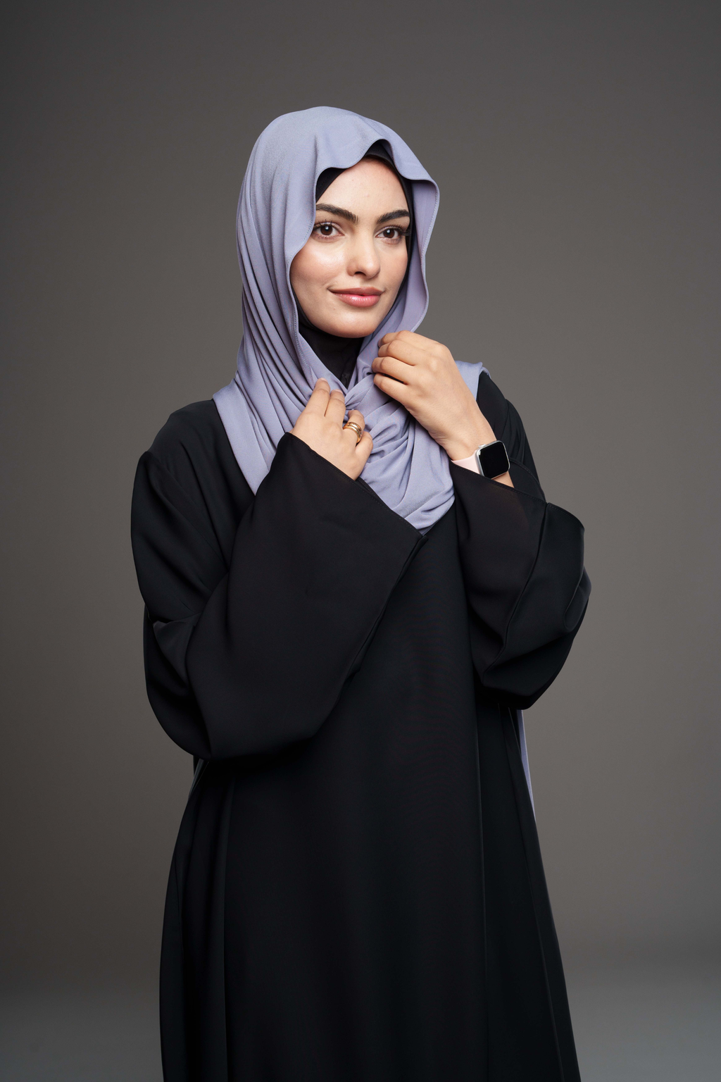 Premium Jersey Hijab – Grå
