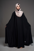 Deen 2-delt Abaya kjole – sort