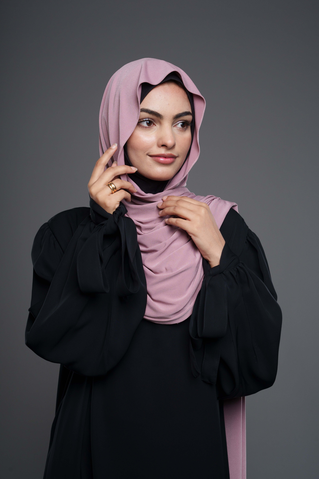 Premium Jersey Hijab – Rosa